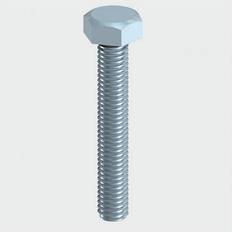 Timco M12 100mm Hexagon Head High Tensile Zinc Set Screw Grade Qty