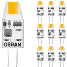 Led pin micro Osram Fordelspakke 10x Micro LED Pin G4 1W 100lm 827 ekstra varm hvid erstatter 10W