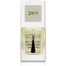 Salvete Nail Care Top & Base Coat Base and Top Coat Nail Polish With Gel Texture