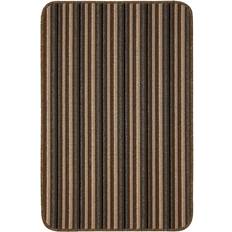 None Java washable stripe mat Brown