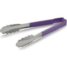 Purple Cooking Tongs Vollrath 4781280 Jacob's Pride 12"L Stainless Utility Tongs, Purple Cooking Tong