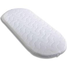 White Bassinetts Clair De Lune Quilted Microfibre Palm Moses Basket Mattress