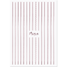 Nail Art Stripes 03 Rose Gold Chains