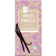 Chocolates Ichoc White Vanilla Chocolate Vegan Milk-Like Bio 80g