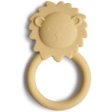 Mushie Teething Toys Mushie Lion Teether Soft Yellow