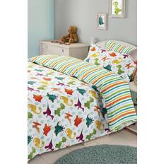 Orange Fabrics Dinosaur Duvet Cover with Pillowcase Polycotton