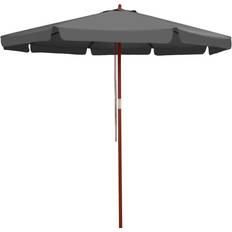 Balcony parasol UV Sun Parasol Wood 330cm Garden Umbrella Shade Balcony