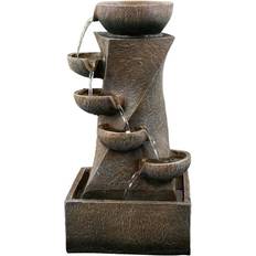 Cascading Fountain Freestanding Water Fountain Garden Fountain