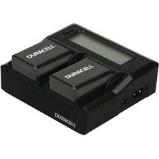 Duracell Akkuladegerät Batterien & Akkus Duracell Dual Ladegerät für DR9954/NP-FW50 (Ladegerät) Kamera Stromversorgung, Schwarz