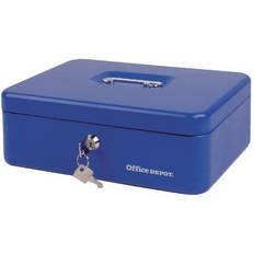 Office Depot Cash Box 217mm Blue