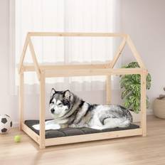 vidaXL Lit Pour Chien 111x80x100 cm Bois de Pin Solide