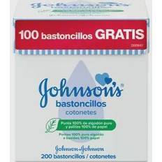 Johnson's Verzorging & Bad Johnson's Baby Bastoncillos algodón 100% palitos papel 200 u