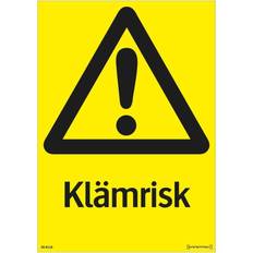 Systemtext Kontorsmaterial Systemtext Sign Risk of Pinching 210x297mm