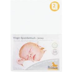 Pinolino dra-på-lakan till Vagga, Bedside Crib barnvagn 2 st, Jersey/Vit