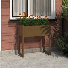 Macetas, Plantas y Cultivo vidaXL Planter Honey Brown 78x40x81 Solid Wood Pine - Brown