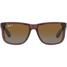 Justin classic Ray-Ban Justin Classic Sonnenbrillen - Dunkelbraun/Transparent/Braun