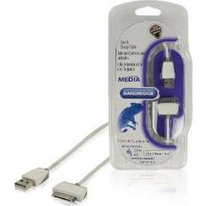 Bandridge Synk Laddningskabel Apple Dock 30-Pin - USB A hane 2.00