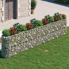 vidaXL gabion-højbed 470x50x100 cm galvaniseret jern Krukke