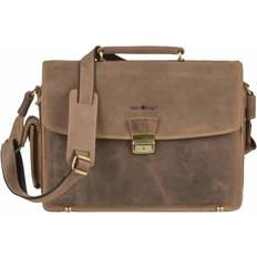 Greenburry Leder Tasche - Braun