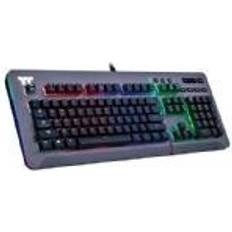 KB-LVT-SSSRUS-01 Ledningsført USB QWERTY RGB LED Sølv