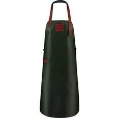 Witloft Hemtextil Witloft Classic apron Green/Cognac Förkläde Brun, Grön