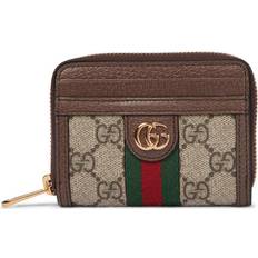 Gucci Ophidia GG-Supreme Zip Around Wallet - Beige/Ebony