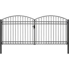 Gates on sale vidaXL Dubbelgrind med välvd topp 400x200