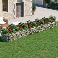 Pots vidaXL Gabion Raised Bed Galvanised 50cm