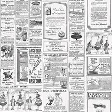 Sort Tapeter Galerie Newspaper G45449