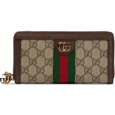 Gucci Credit Card Slots Wallets Gucci Ophidia GG Zip Around Wallet - Beige