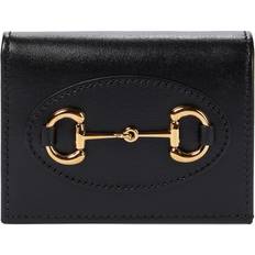 Gucci Kartenetuis Gucci Horsebit 1955 Portemonnaie Aus Leder - Schwarz