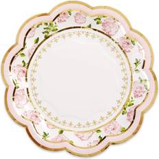 Assiettes Jetables Kate Aspen Tea Time Whimsy 7 in Premium Paper Plates Set of 16