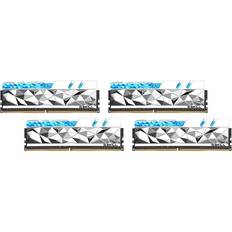 Ddr4 3600 cl16 G.Skill Trident Z Royal Elite Series [Silver] 64GB (4 x 16GB) 288-Pin SDRAM DDR4 3600 (PC4-28800) CL16-19-19-39 1.35V Quad Channel Desktop Memory Model F4-3600C16Q-64GTESC