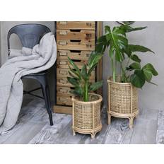 Fransk flet Chic Antique Skjuler m. fransk flet Krukke