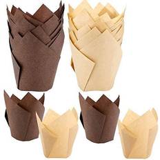 Brown Cupcake Cases Dockapa Tulip Cupcake Case 7.9 cm 5.1 cm