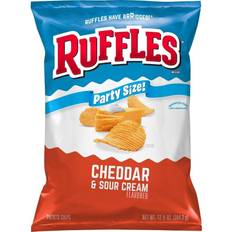 Snacks Ruffles Ruffles Potato Chips Cheddar & Sour Cream Flavored 12.5oz