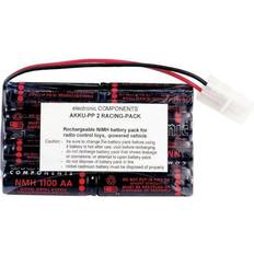 9.6v nimh batterier och laddbart RC-batteripack NiMH 9,6 V 2000 mAh