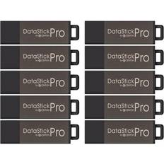 Centon DataStick Pro USB Flash Drives, USB 2.0, 4GB, Gray, Pack Of 100, S1-U2P1-4G100PK