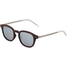 Earth ESG042PS Wood Kavaja Polarized Sunglasses, Padauk & Silver