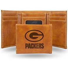 NFL Rico Industries Laser Engraved Trifold Wallet, Green Bay Packers