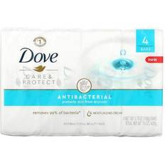 Kylpy- ja Suihkutuotteet Dove Care & Protect, Antibacterial Beauty Bar, 4 Bars, 106g Each