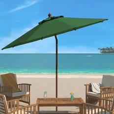 Green Parasols & Accessories Safavieh Cassidy 9Ft Wooden Umbrella