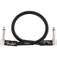 Fender Pro Series 1 foot Instrument Cable, Black