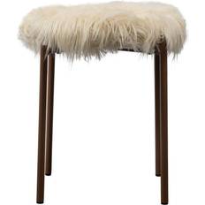 Byon June with Fur Tabouret