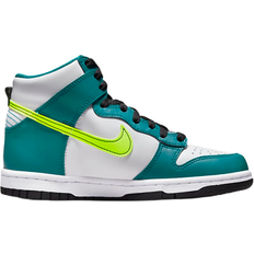 Nike Dunk High GS - White/Bright Spruce/Black/Volt