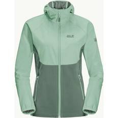 Dam - Gröna - Softshelljacka Jackor Jack Wolfskin Go Hike Softshell Jacket Lime