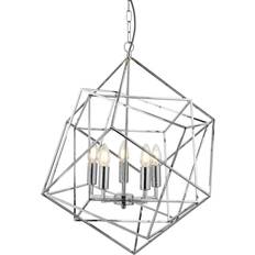 Cromo Lampade a Sospensione Searchlight Cube Lampada a Sospensione 57.5cm