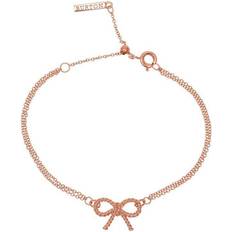 Vintage Bow Chain Bracelet - Rose Gold