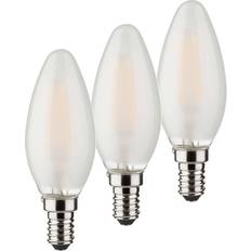 Leuchtmittel Müller Licht LED-Kerzenlampe, 3er-Set E14 4 W 2.700 K matt