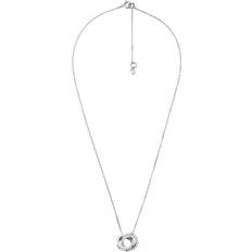 Michael Kors Interlocking Necklace - Silver/Transparent